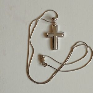 Sterling Silver Cross Pendant Necklace